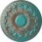 Ekena Millwork Colton Ceiling Medallion (Fits Canopies up to 4 3/4"), 15 3/4"OD x 1 1/2"P, Copper Green Patina CM15CNCGS - alternate 1